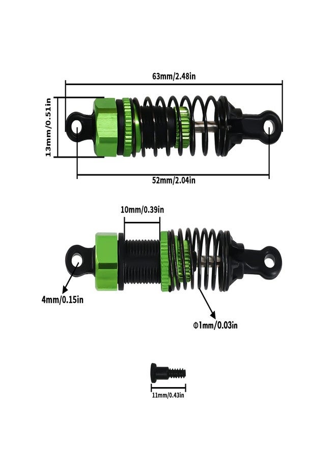 Abendor 2 Pcs Aluminium Alloy PX9300-01A Oil Filled Shocks Absorber 9300E RC Cars Accessories Spare Parts for 1/18 9300 9304 300E RC Car - Image 2